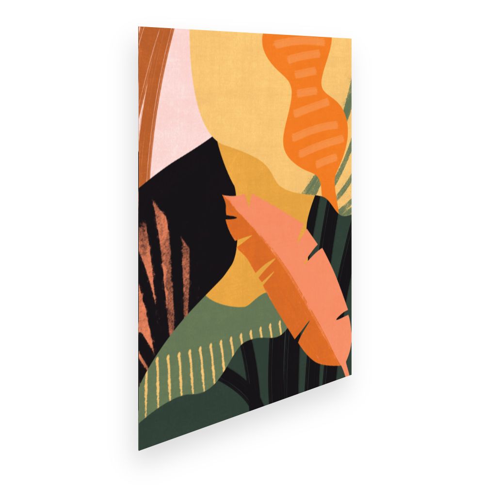 Affiche Feuilles tropicales vibrantes