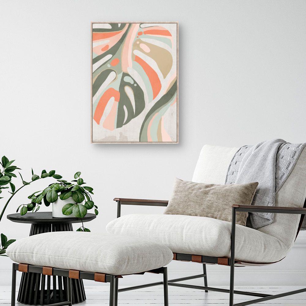 Tableau Feuilles abstraites modernes