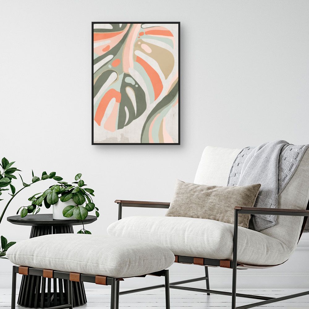 Tableau Feuilles abstraites modernes
