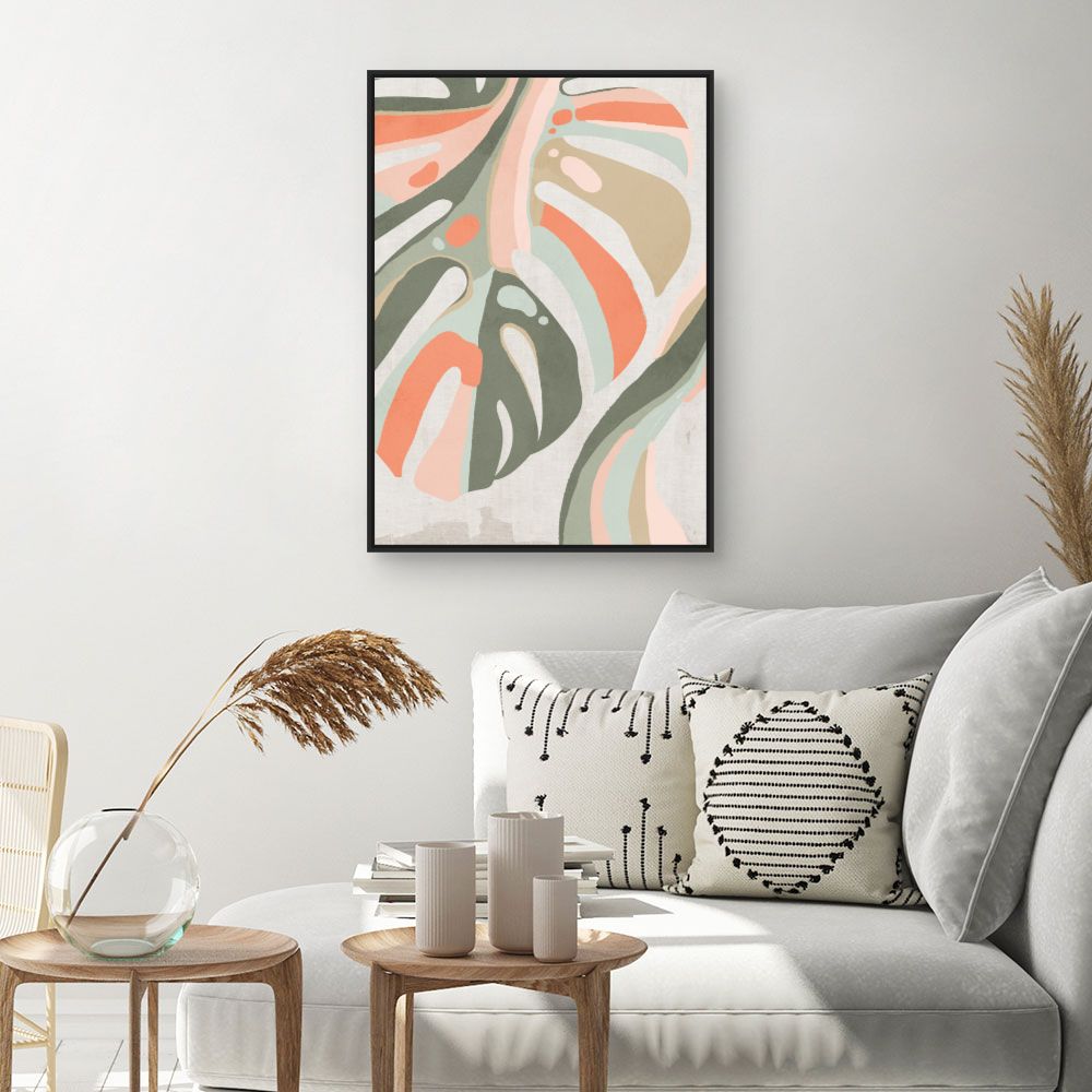 Tableau Feuilles abstraites modernes