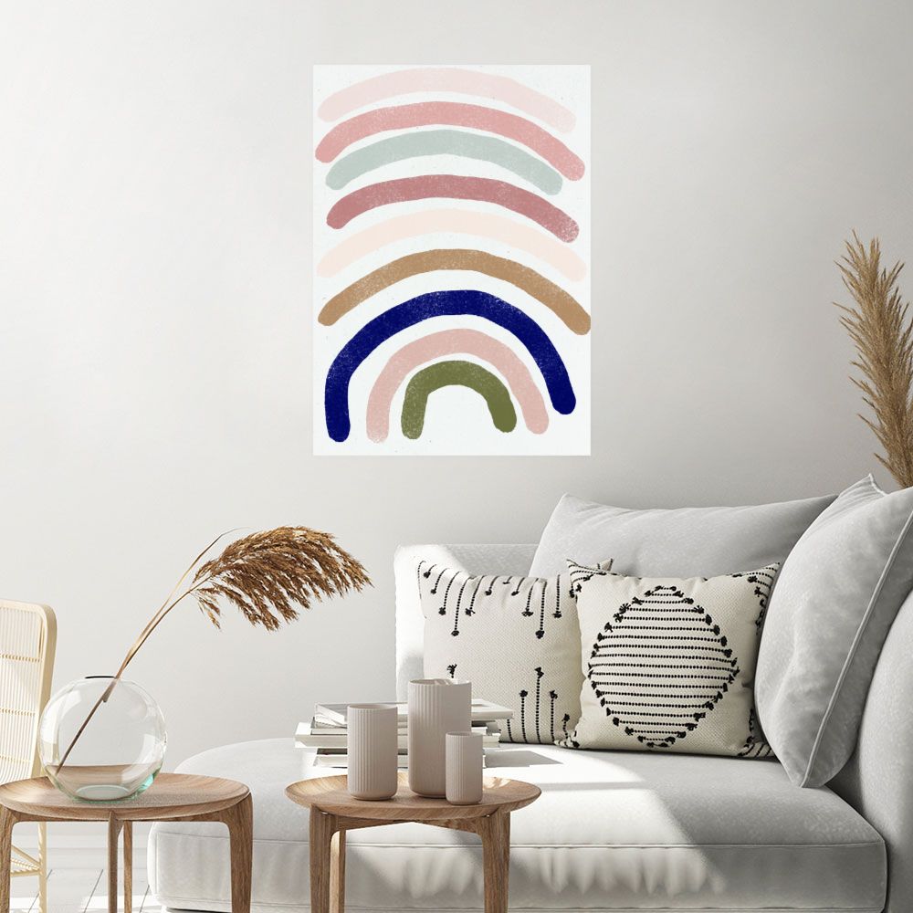 Affiche Douces arches colorées