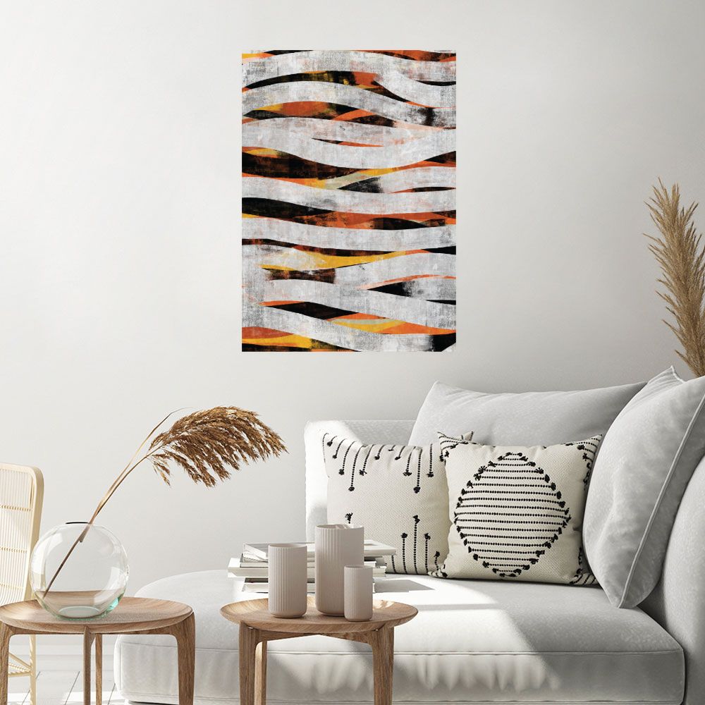 Affiche Ondulations abstraites