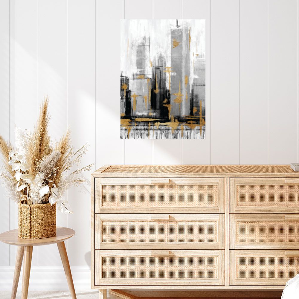 Affiche Skyline dorée