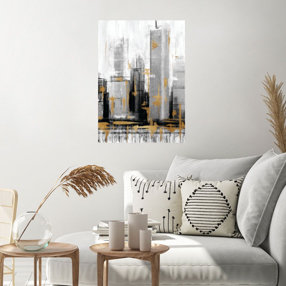 Affiche Skyline dorée