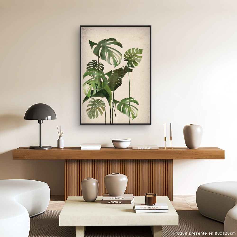 Tableau Feuilles tropicales