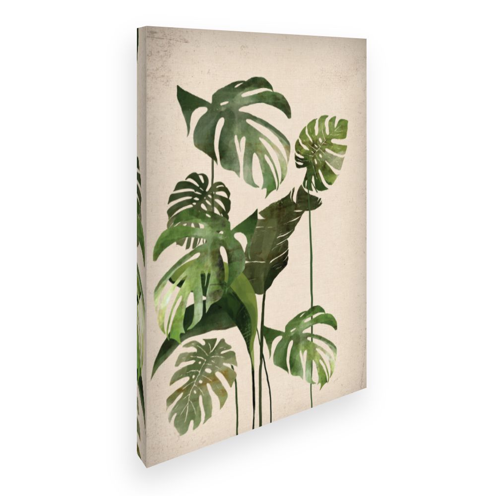 Toile Feuilles tropicales