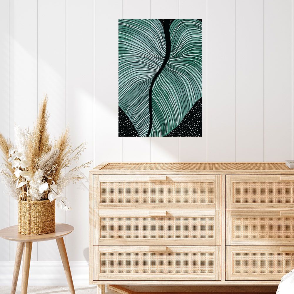 Affiche Lignes organiques élégantes