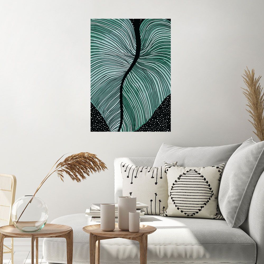 Affiche Lignes organiques élégantes