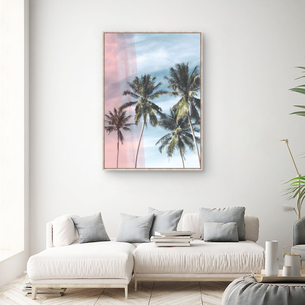 Tableau Palmiers tropicaux apaisants