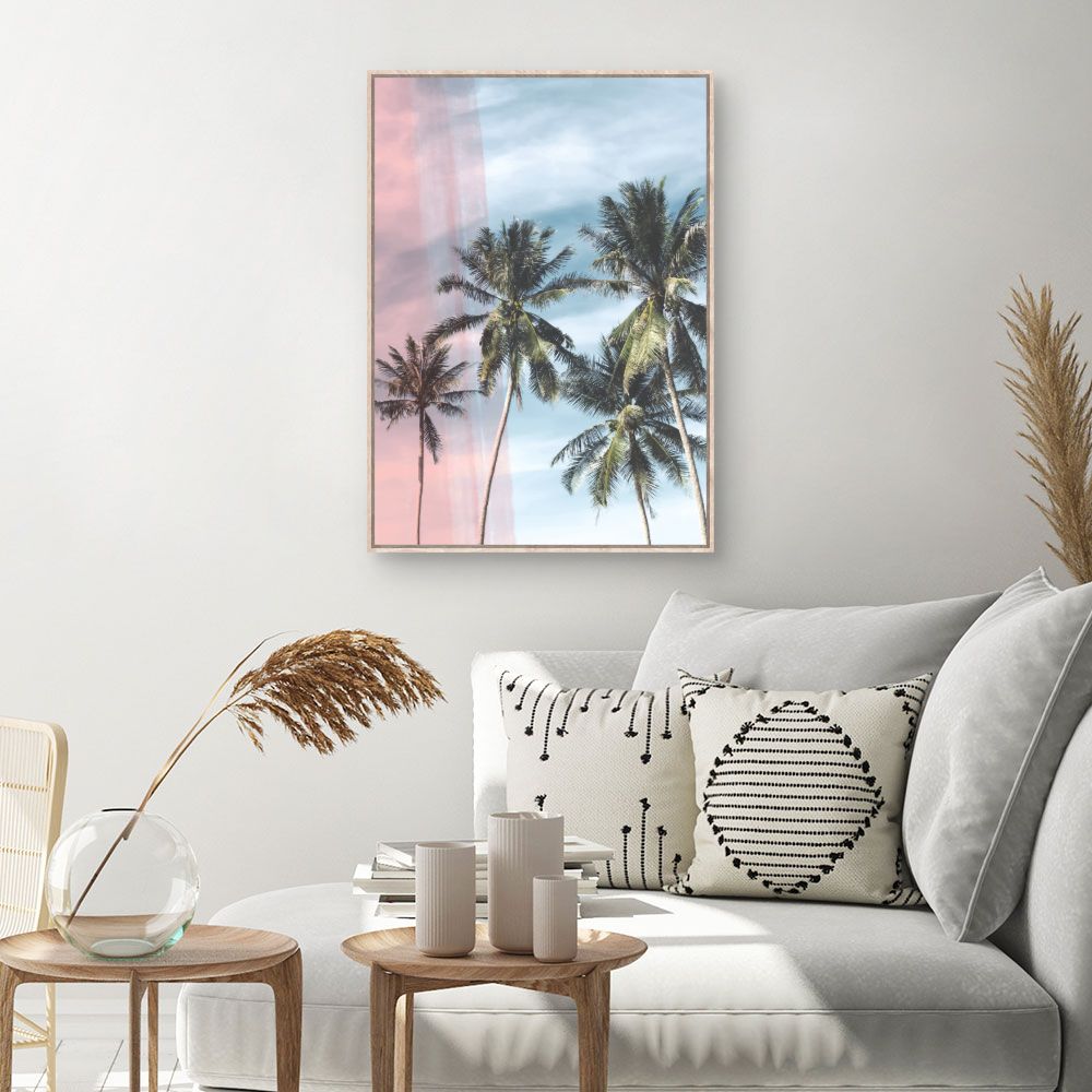 Tableau Palmiers tropicaux apaisants