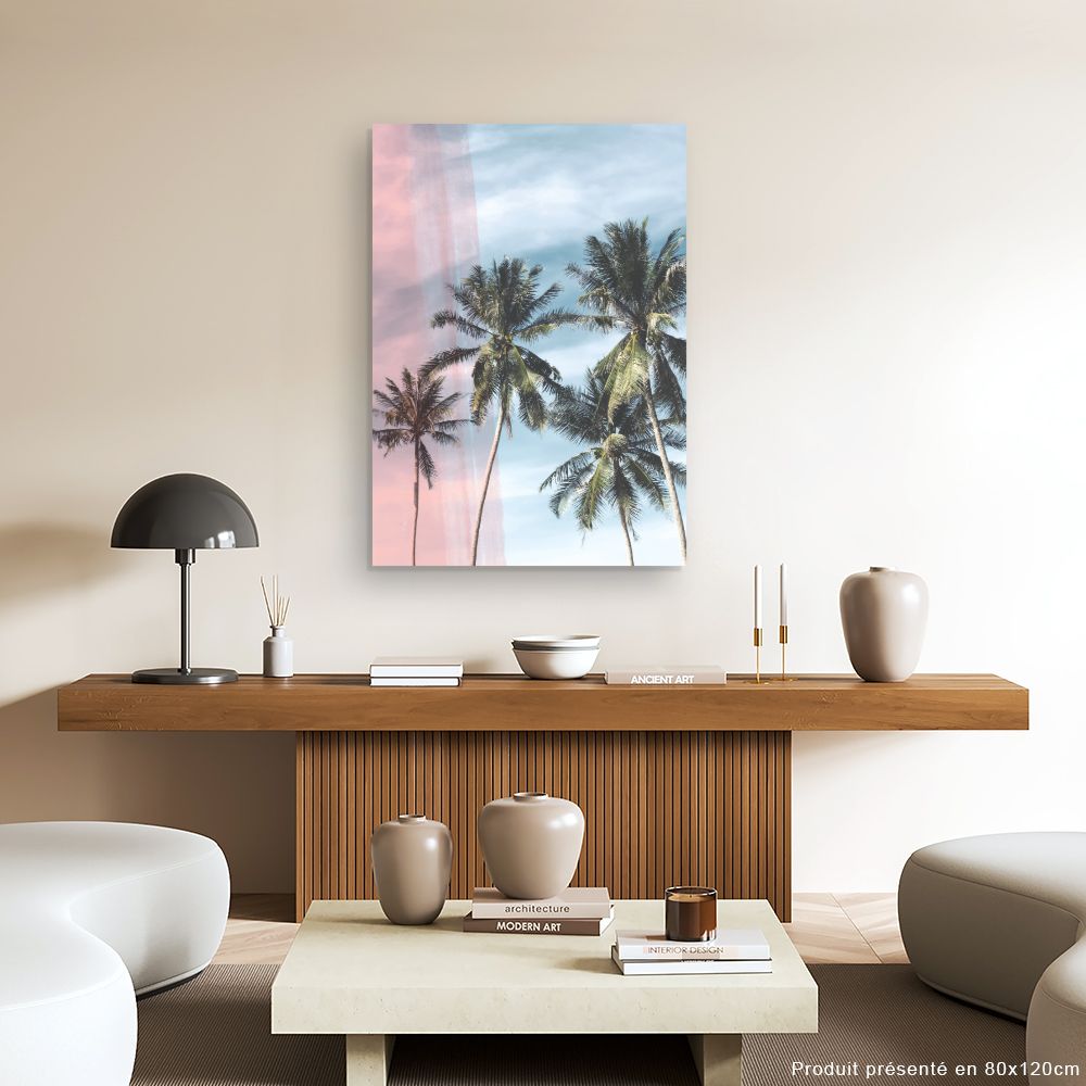 Tableau Palmiers tropicaux apaisants