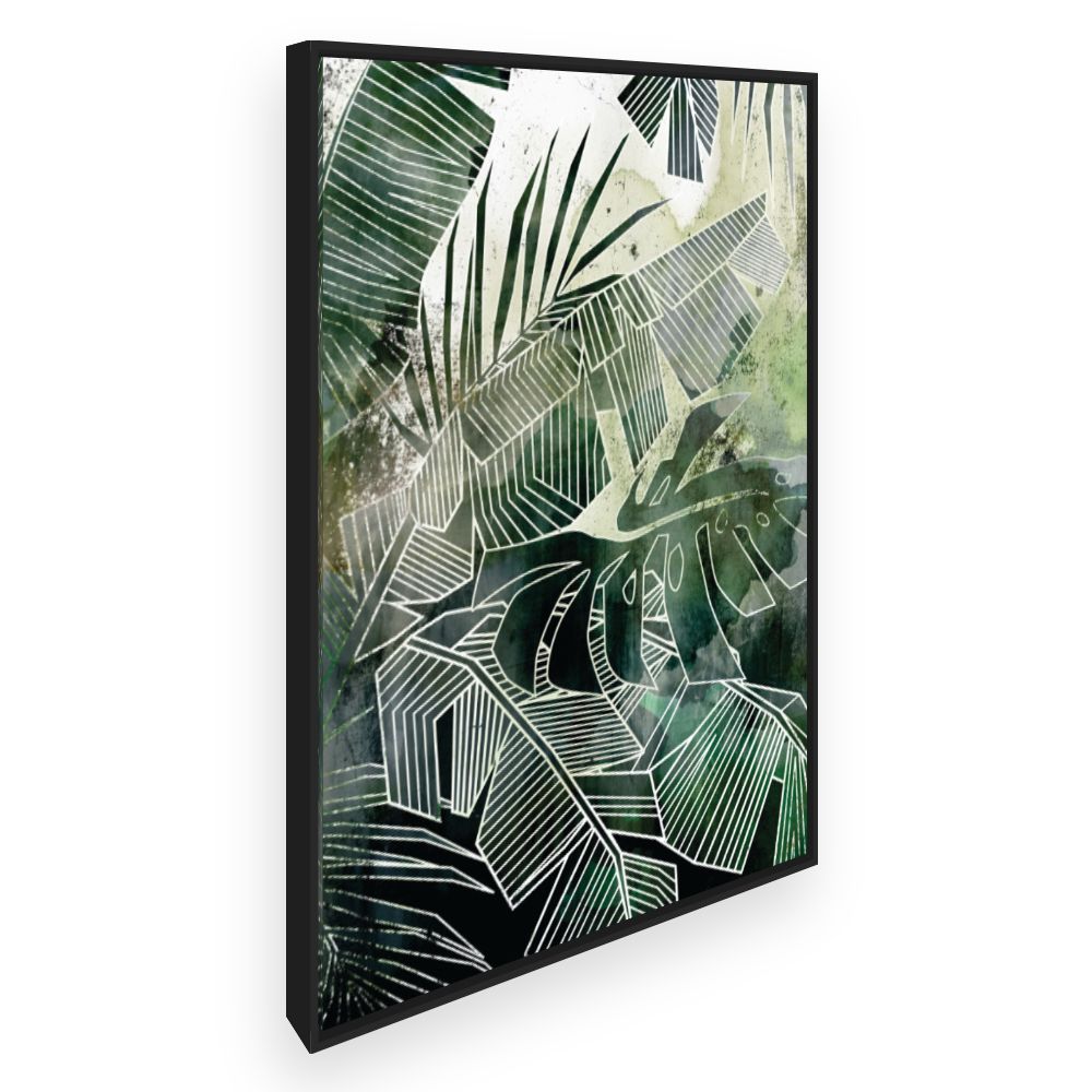 Toile Feuillage géométrique