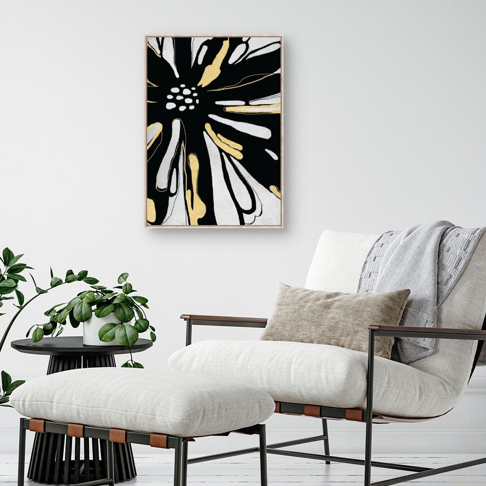 Tableau Fleur abstraite élégante