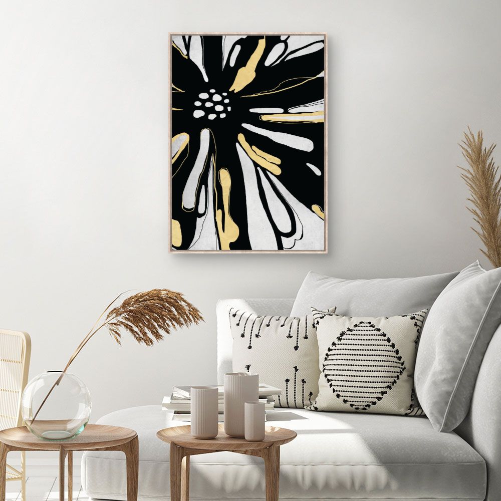 Tableau Fleur abstraite élégante