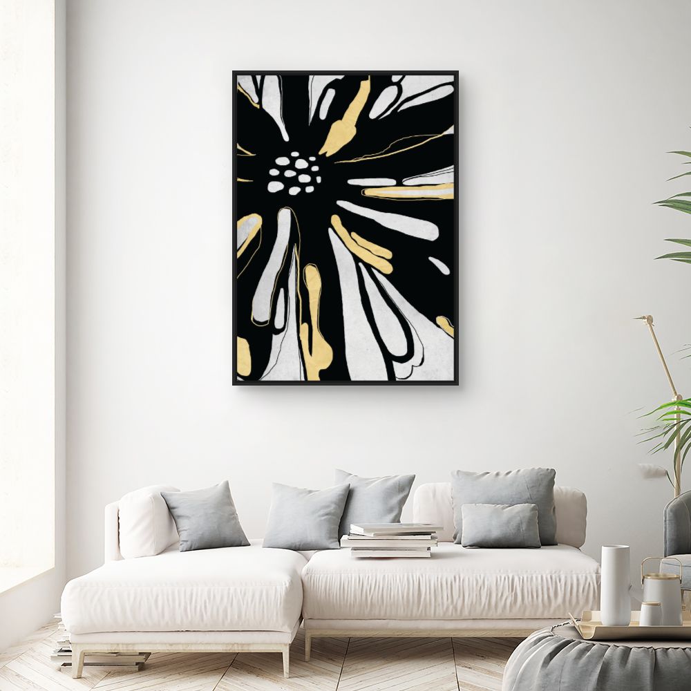 Tableau Fleur abstraite élégante