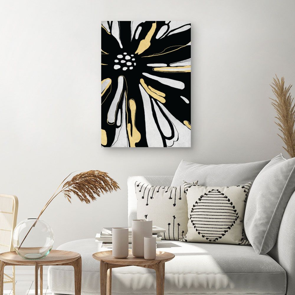 Tableau Fleur abstraite élégante