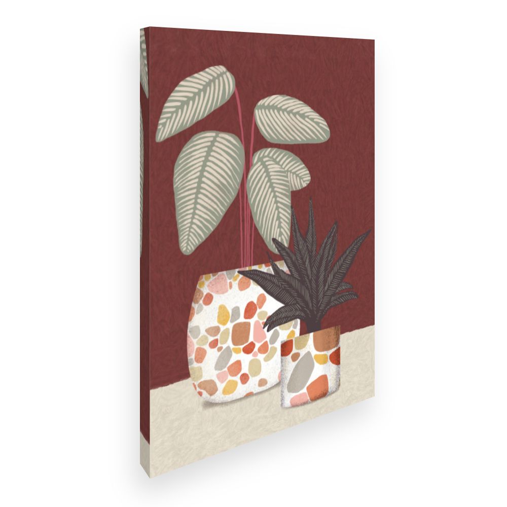 Toile Plantes stylisées