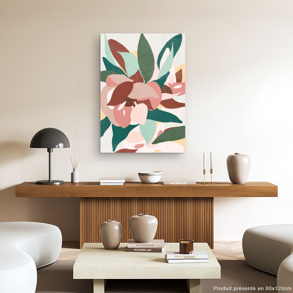 Tableau Fleurs abstraites modernes