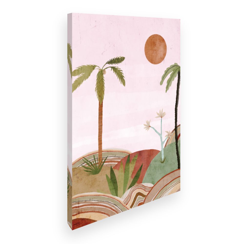Toile Paysage tropical doux