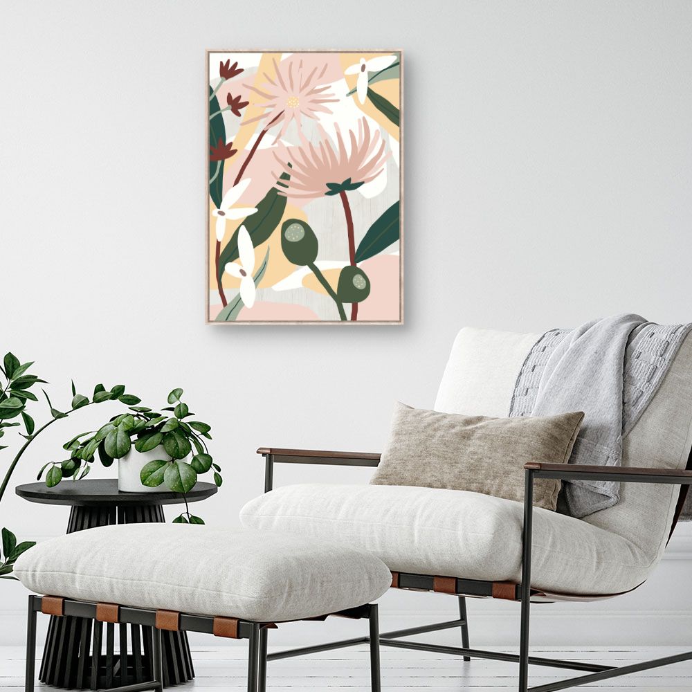Tableau Fleurs abstraites élégantes