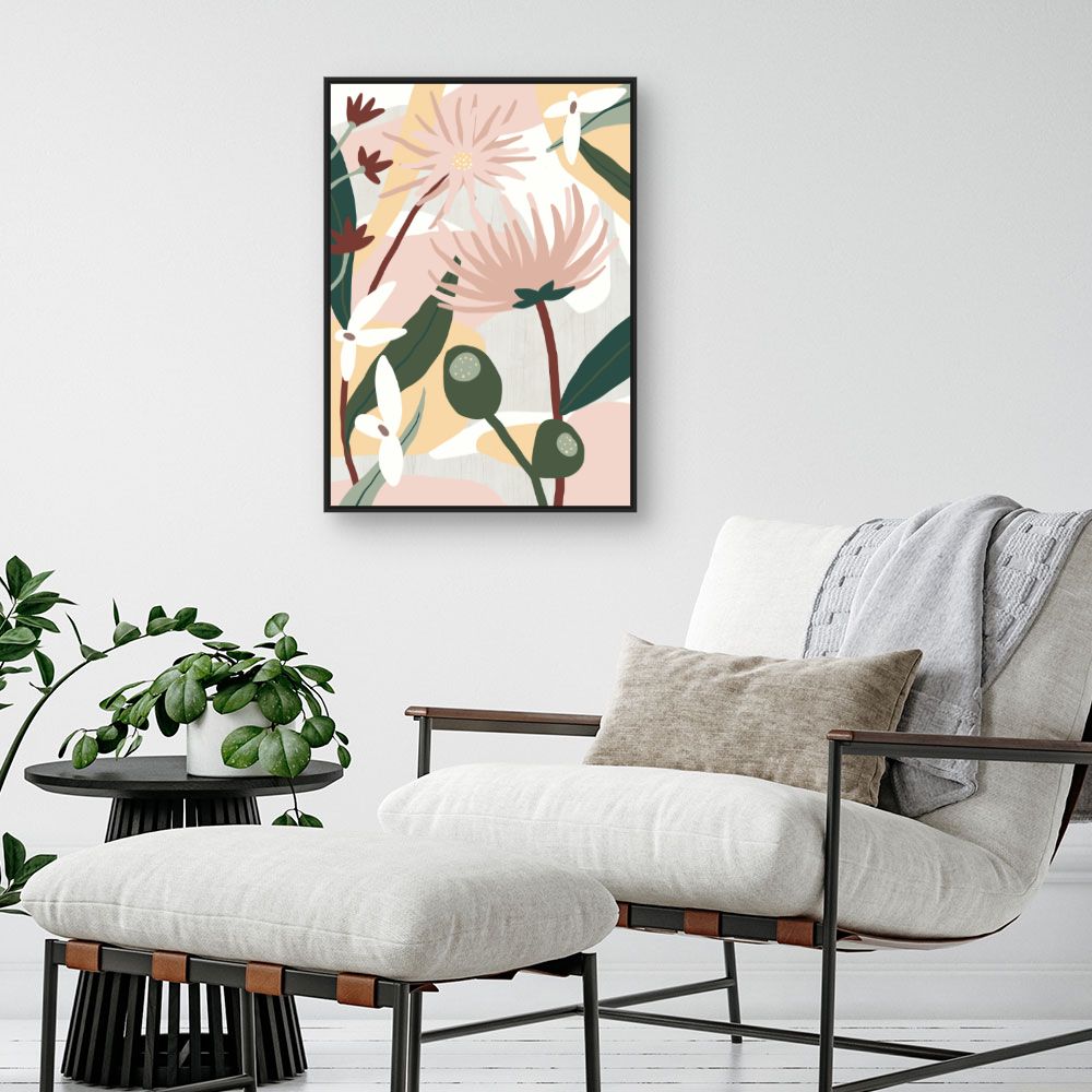 Tableau Fleurs abstraites élégantes