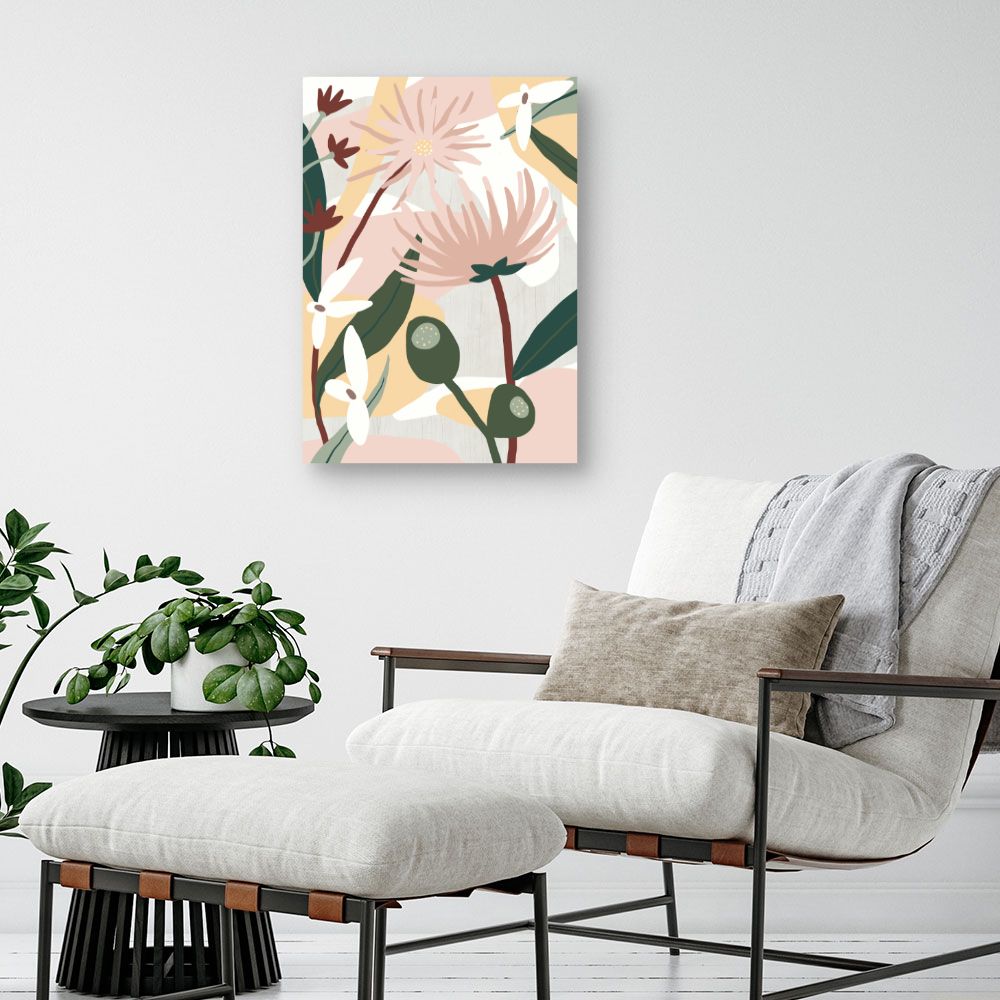 Tableau Fleurs abstraites élégantes