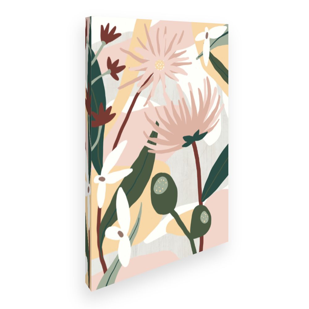 Toile Fleurs abstraites élégantes