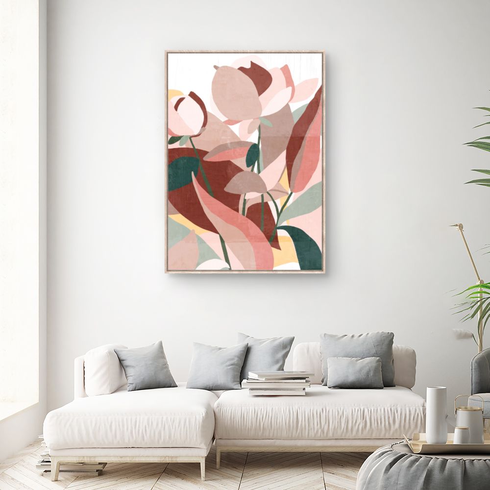 Tableau Fleurs abstraites élégantes