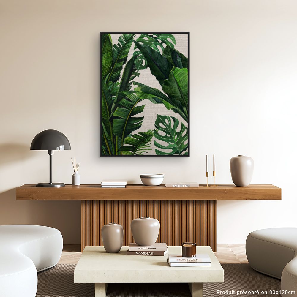 Tableau Feuillage tropical
