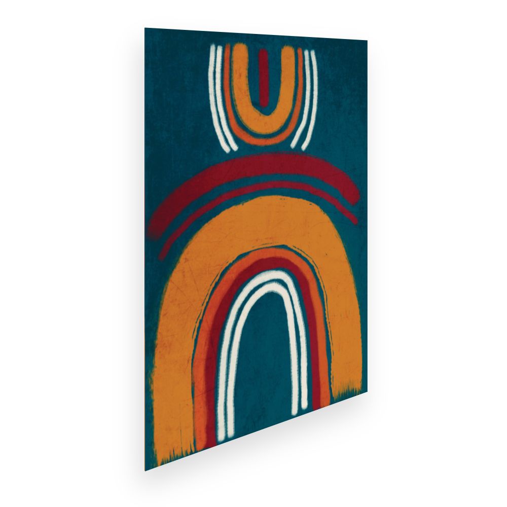 Affiche Arcs abstraits vibrants