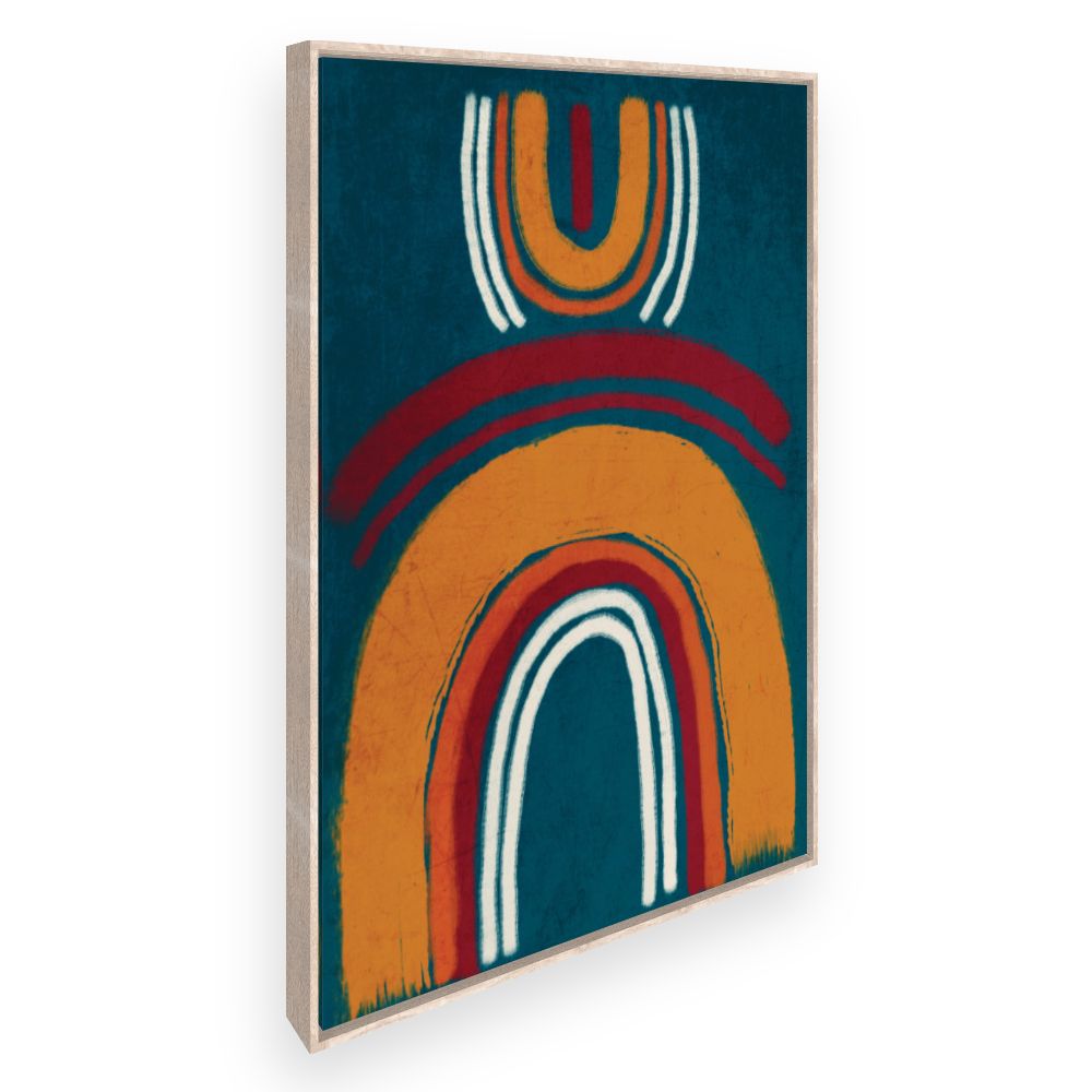Toile Arcs abstraits colorés