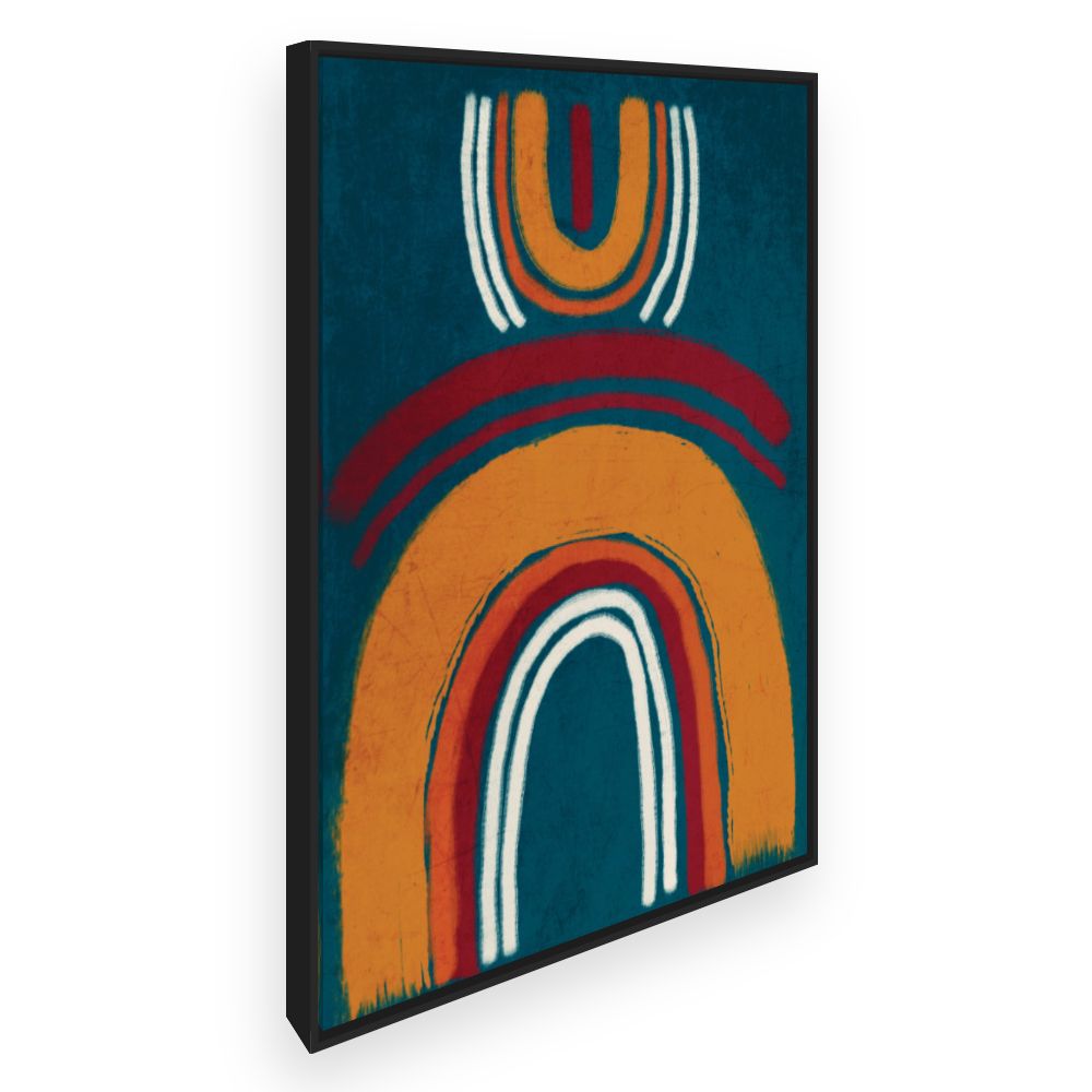 Toile Arcs abstraits colorés