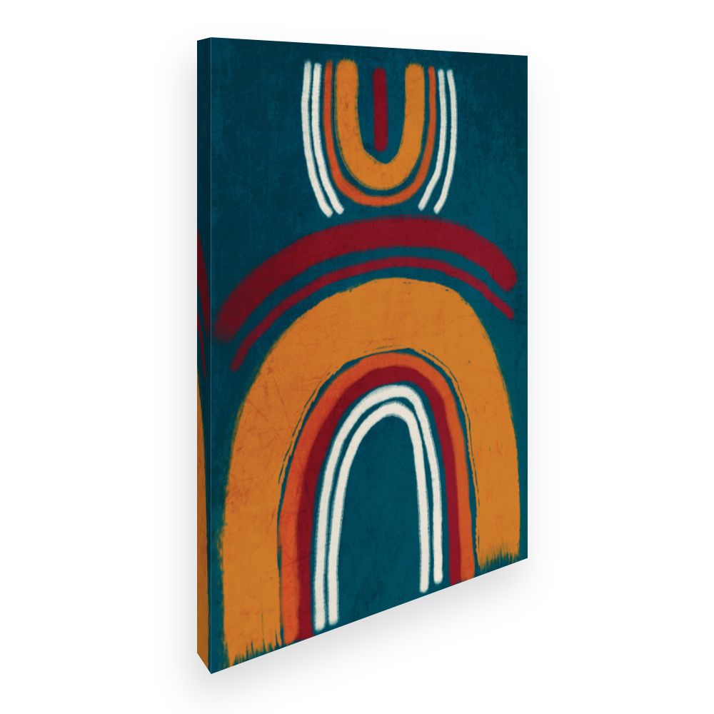 Toile Arcs abstraits colorés