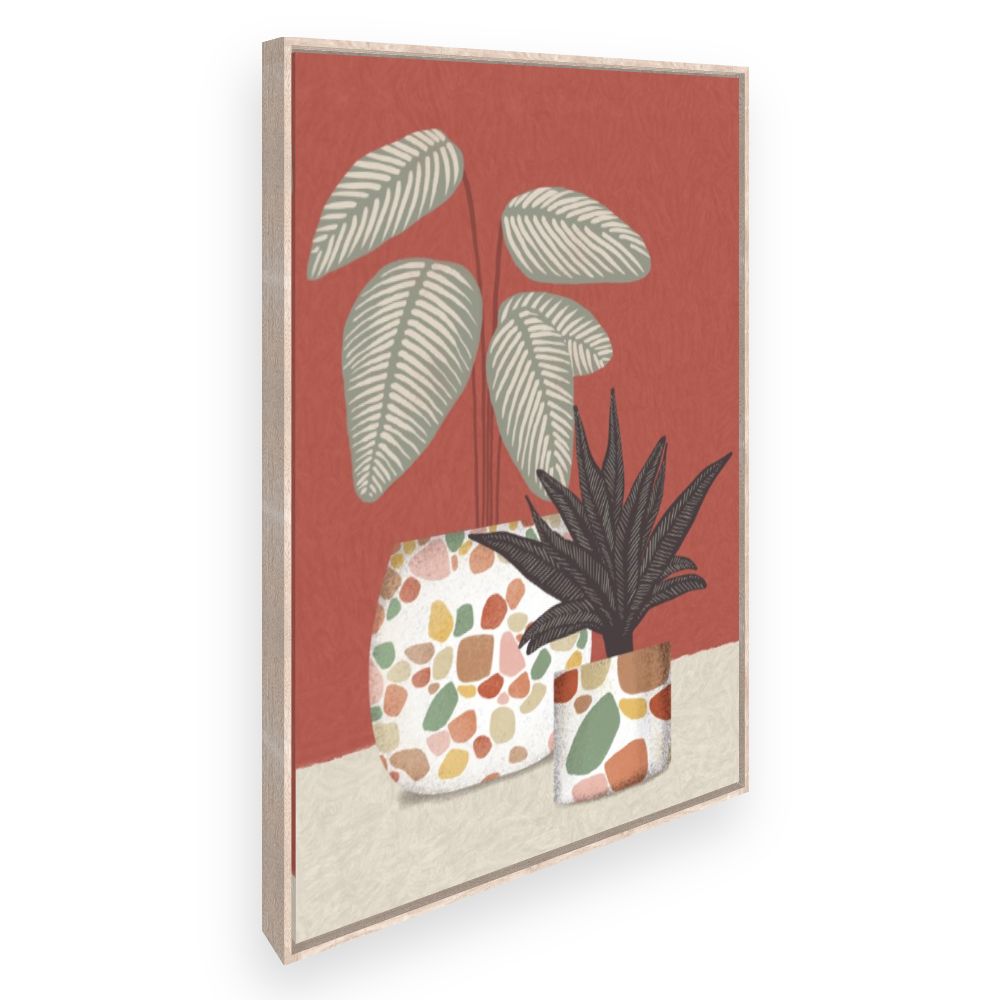 Toile Plantes graphiques