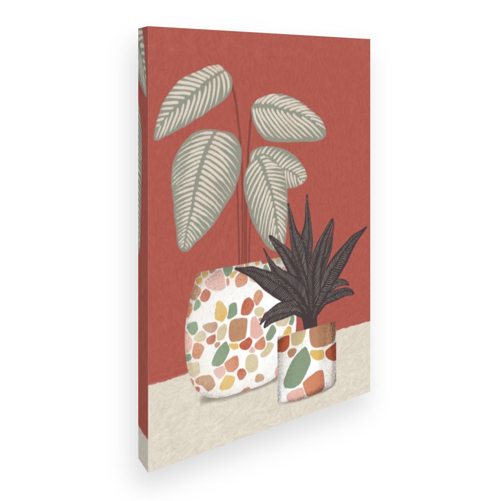 Toile Plantes graphiques
