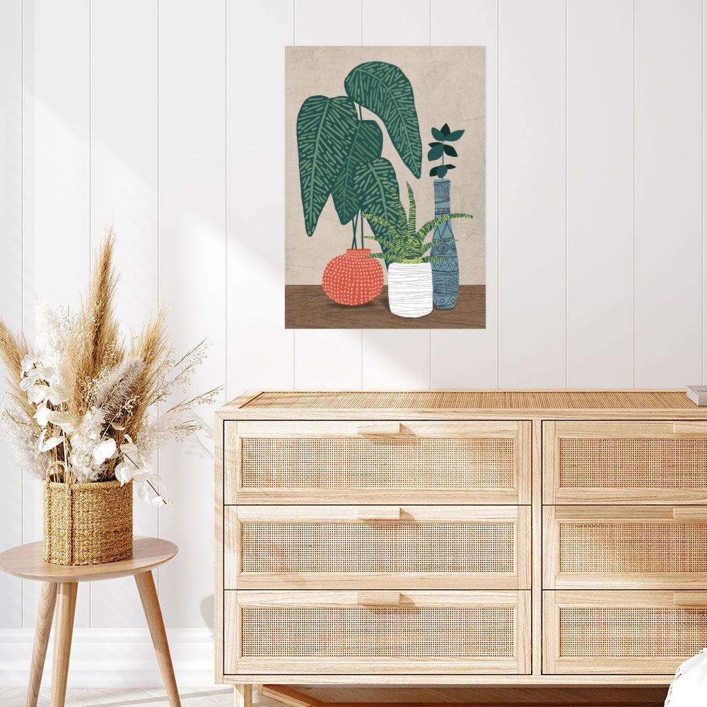 Affiche Plantes exotiques stylisées