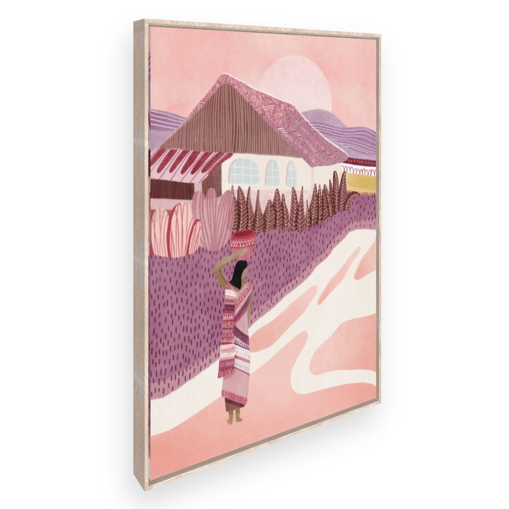 Toile Scène village idyllique