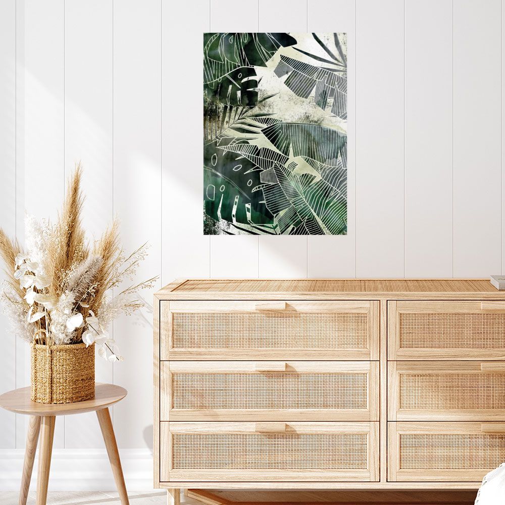 Affiche Feuillage tropical exotique