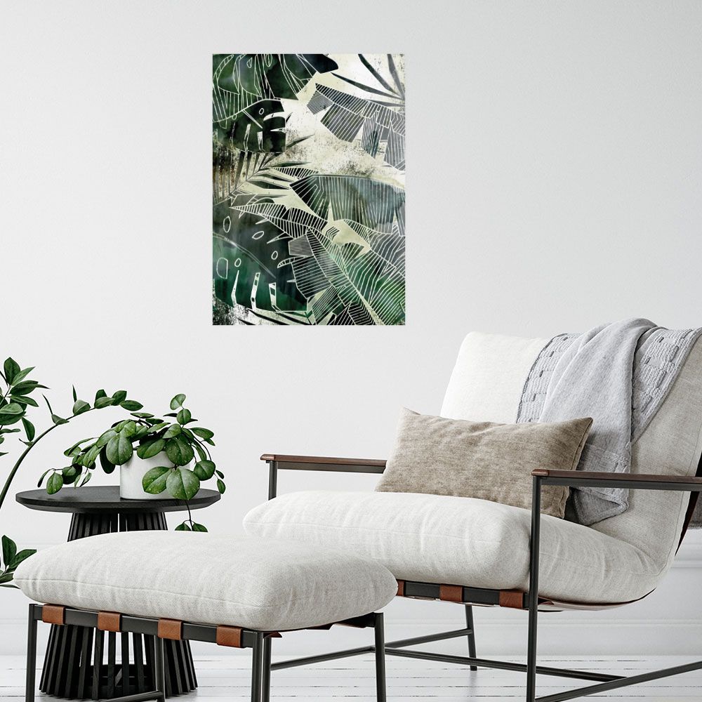 Affiche Feuillage tropical exotique