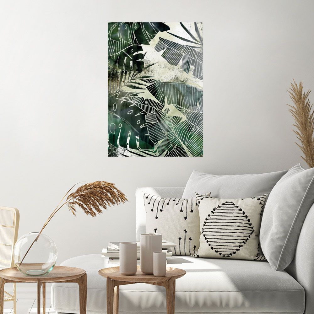 Affiche Feuillage tropical exotique