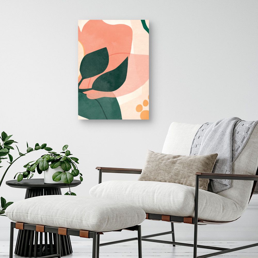 Tableau Fleurs abstraites