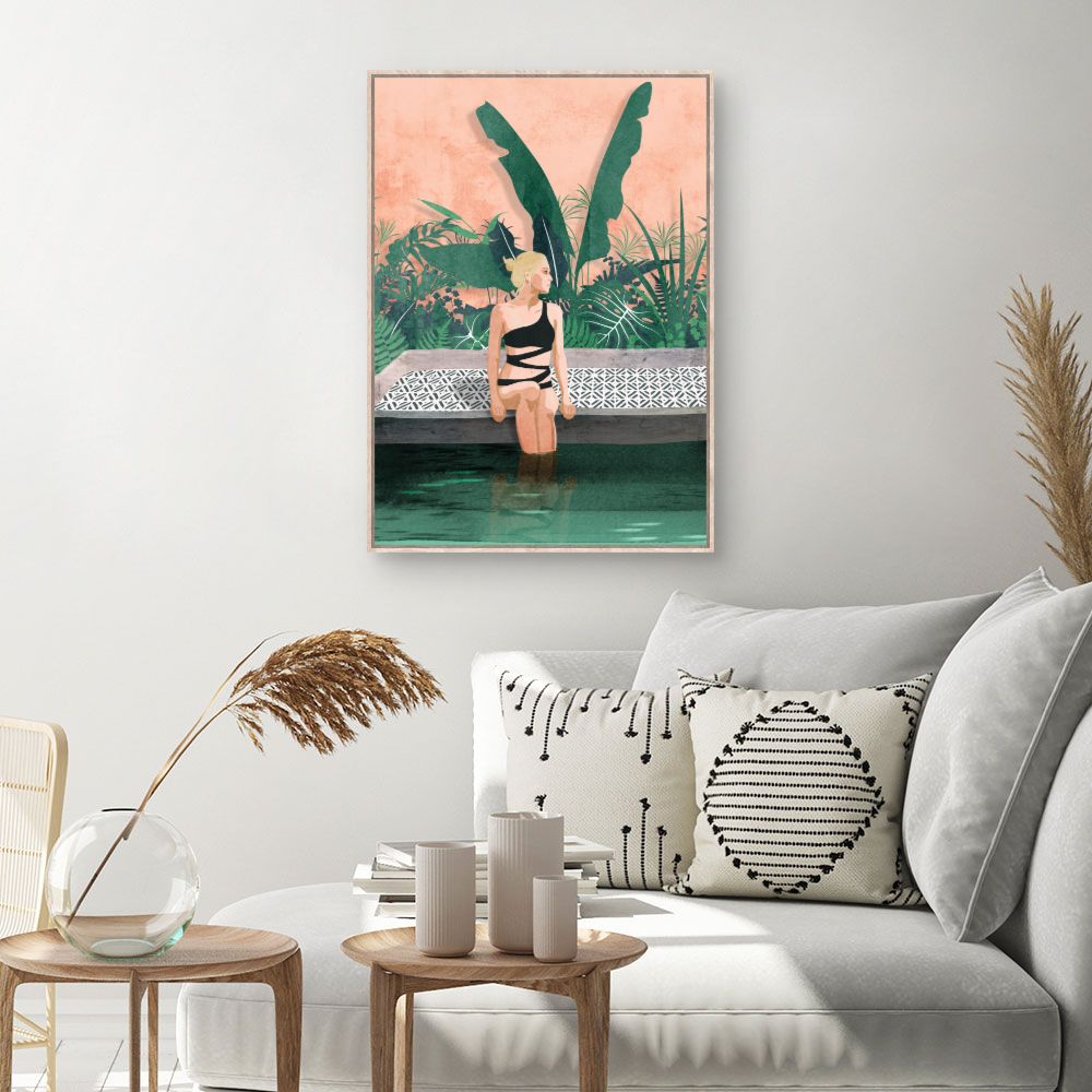 Tableau Moment détente exotique