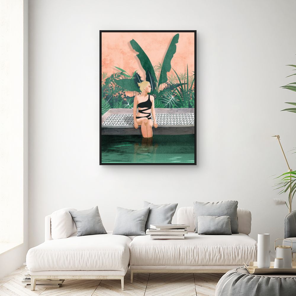 Tableau Moment détente exotique