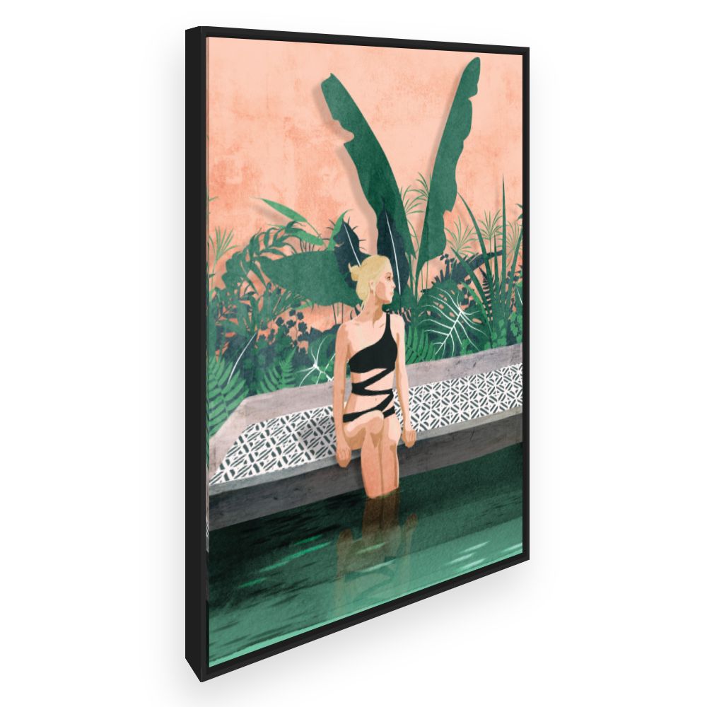 Toile Moment détente exotique