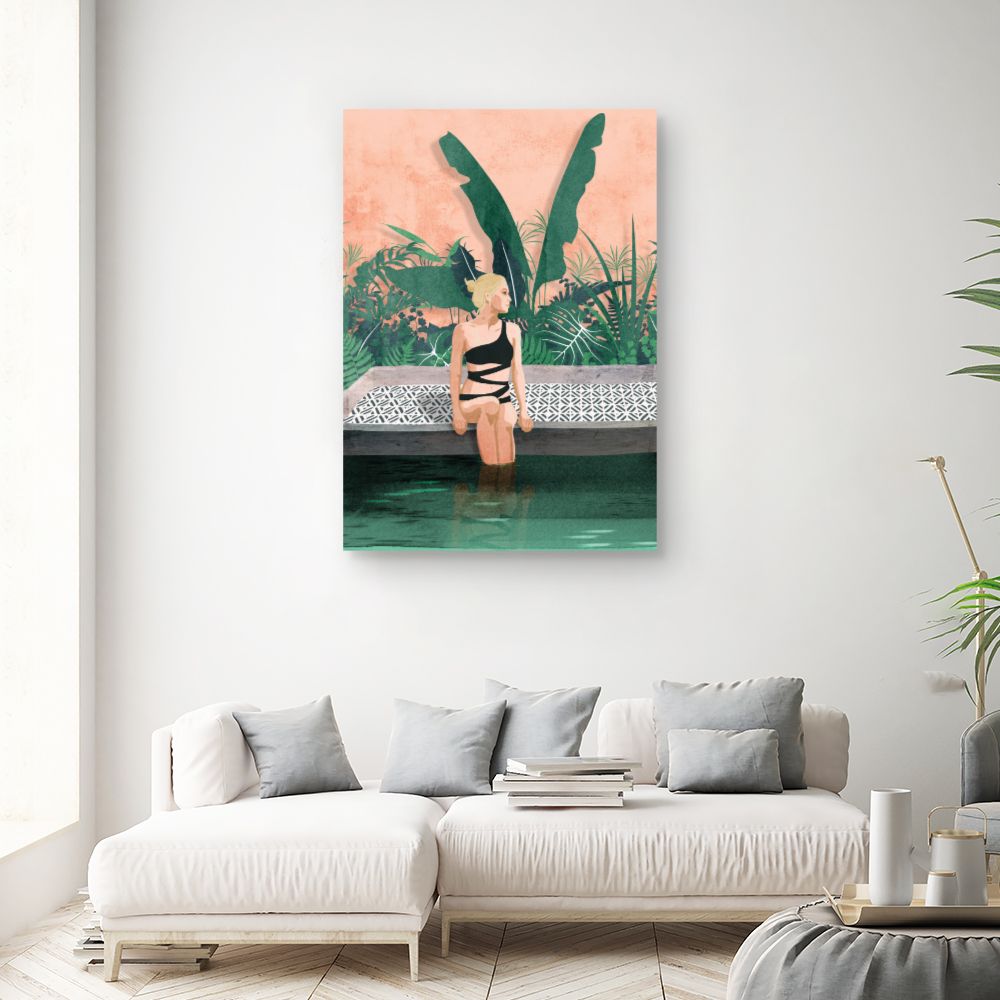 Tableau Moment détente exotique