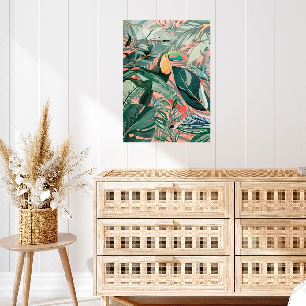 Affiche Jungle exotique vibrante