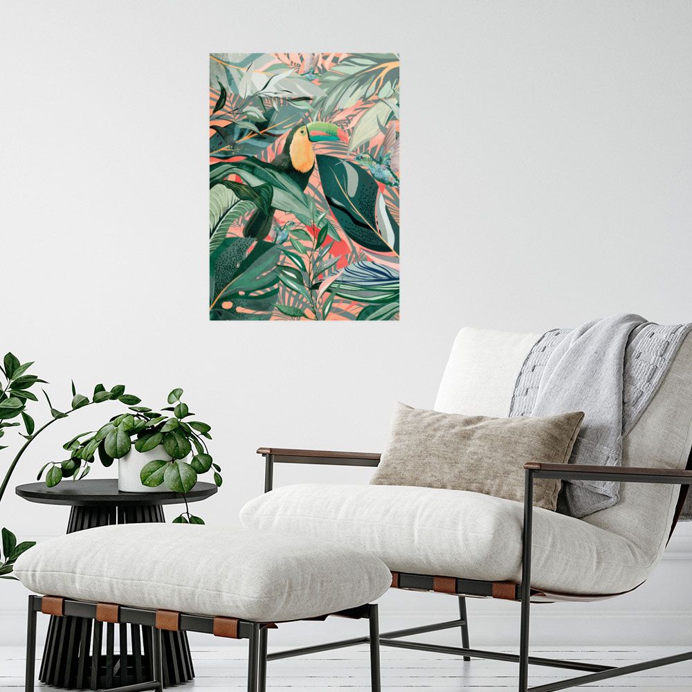 Affiche Jungle exotique vibrante