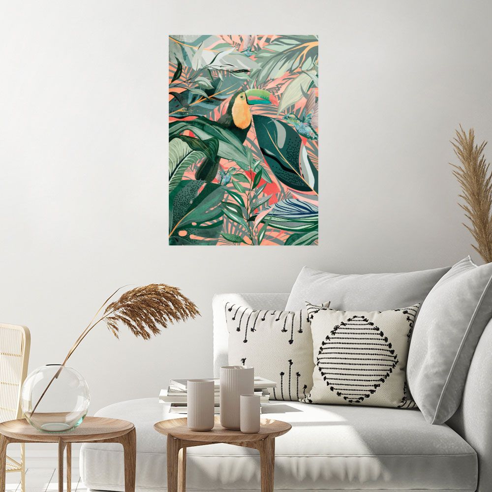 Affiche Jungle exotique vibrante