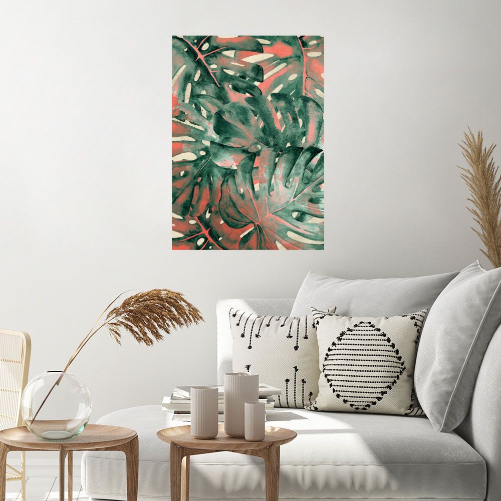 Affiche Feuillage exotique vibrant