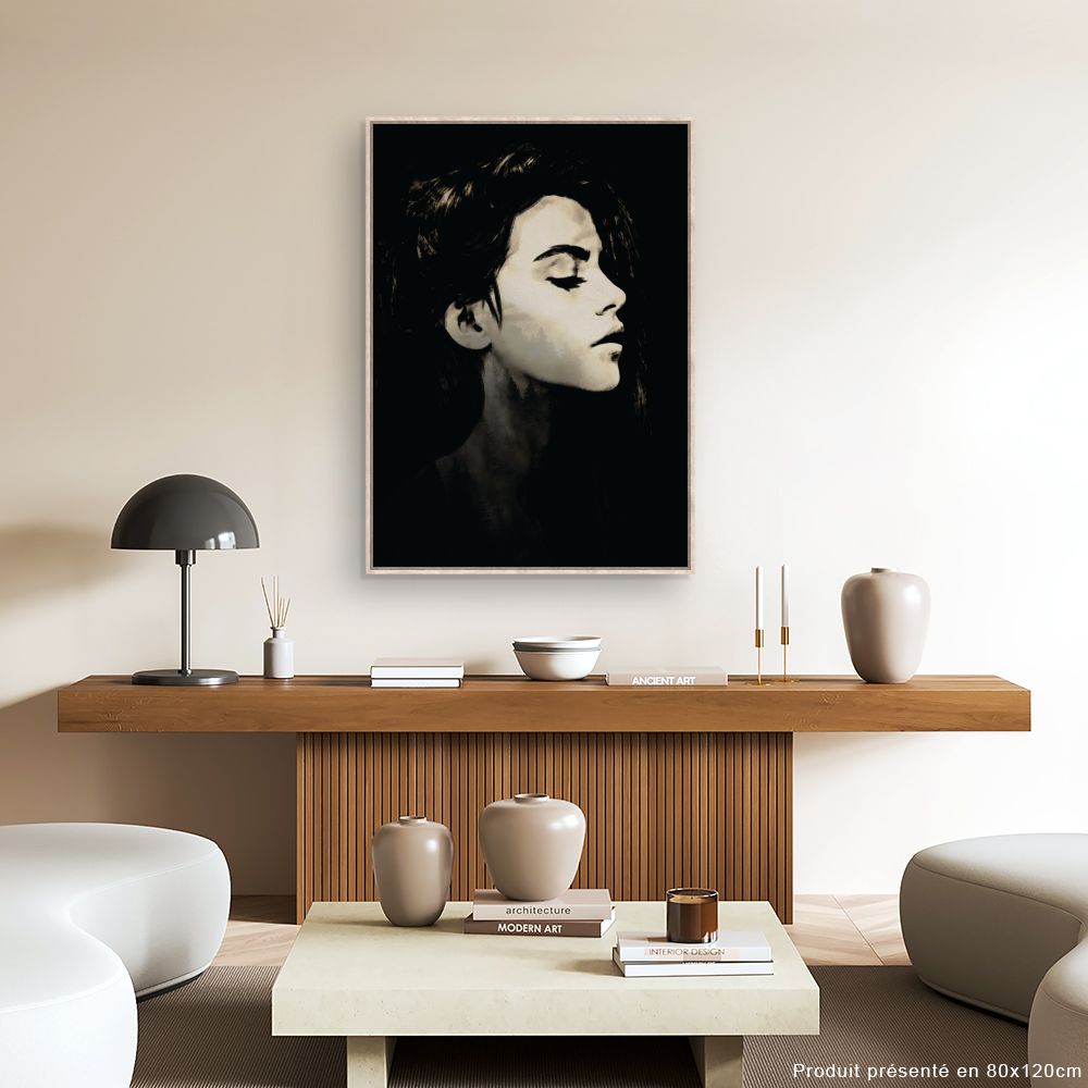 Tableau Profil élégant féminin